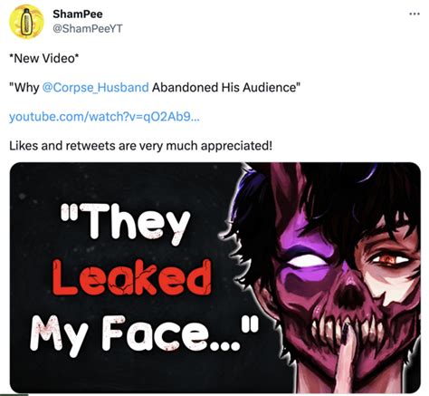 corpse face revealed|Corpse Husbands Purported 2021 Face Reveal。